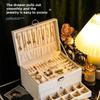Jewelry Storage Box High-end Delicate Necklace Earrings Gold Jewelry Box Large Capacity Multi-layer Jewelry Box