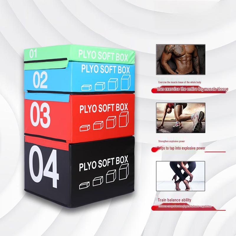 Aokewen Kids 4-in-1 Modular Soft Plyo Box Set