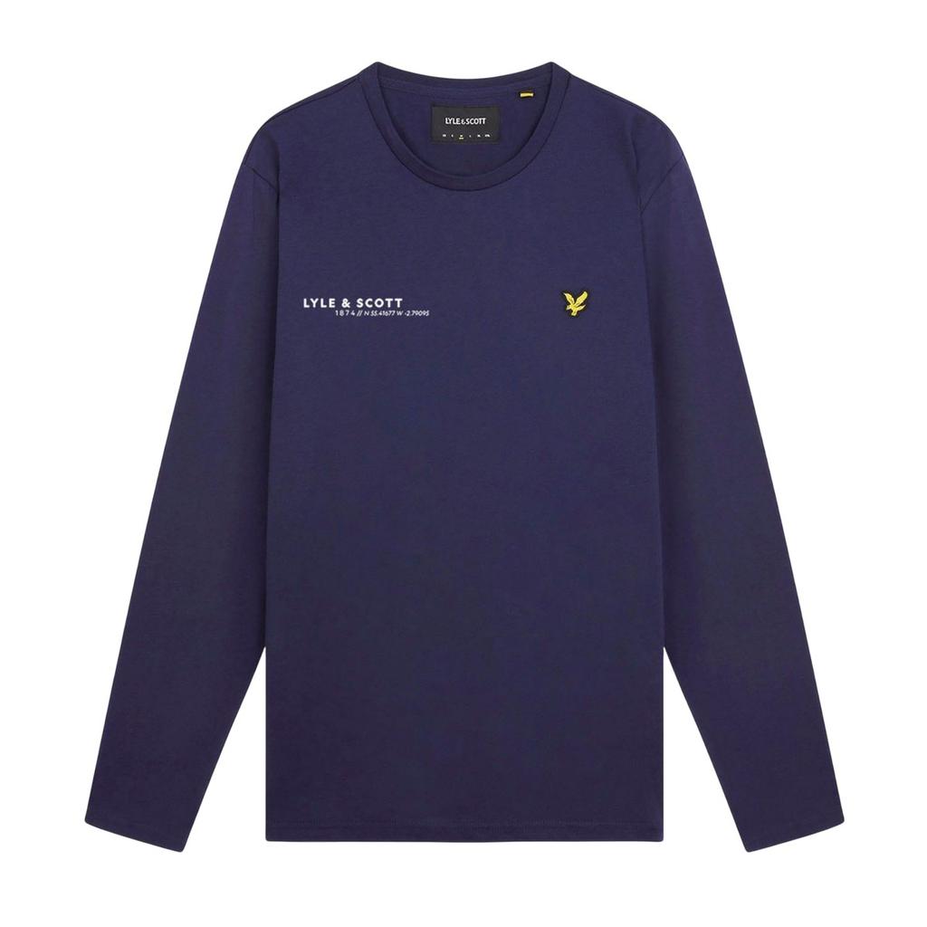 Lyle & Scott Mens Co-Ordinate Print Long-Sleeved T-Shirt