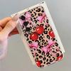 Leopard-patterned Cherry Phone Cover Case for Samsung Galaxy A26 A24 A34 A35 A56 A50 A36 A13 A25 A51 A14 A16 A54 A15 A52 A31 A33