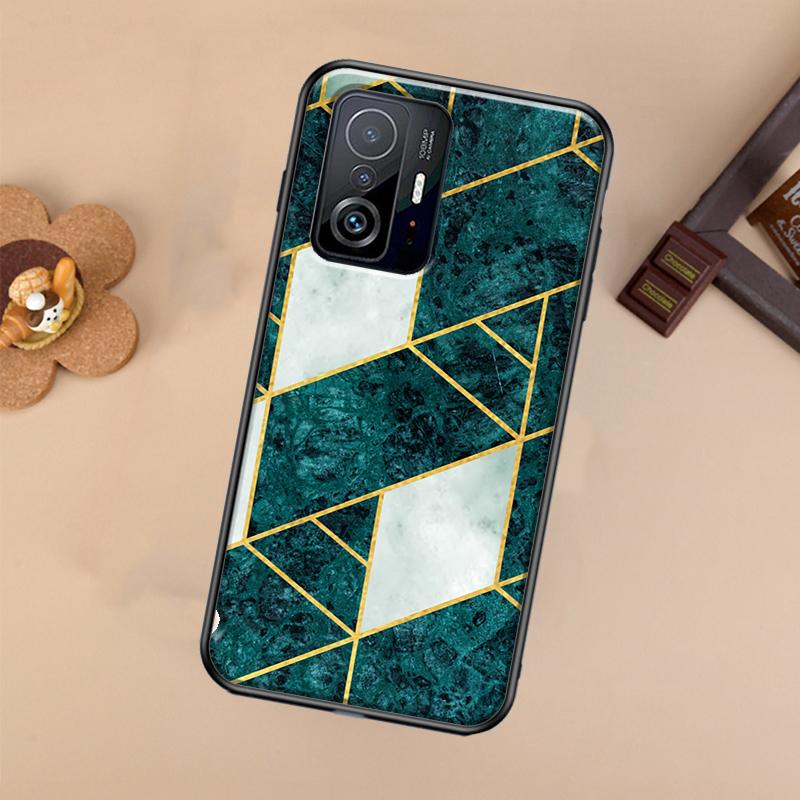 Мраморный геометрический чехол для Xiaomi 14T 11T 12T 13T Pro 13 14 Ultra POCO X7 Pro X3 X5 F3 F5 F6 M6 X6 Pro