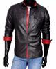 Men's Black Leather Shirt Genuine Lambskin Leather Stylish Handmade Party Casual