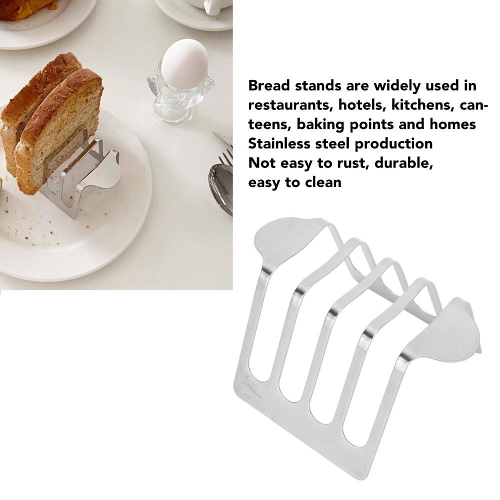 Stainless Steel Toast Rack Easy To Clean Bread Holder Bread Rack Kitchen Organizer