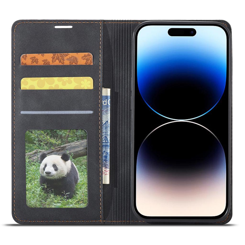 FORWENW Anti-drop Phone Case for iPhone 14 Pro Max,Skin-touch Phone Cover Stand Fantasy Series Leather Wallet Case