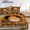 One Piece Luffy Bounty Set Bedding 1 Duvet Cover 2 Pillowcase Without Core Soft And Comfortable Duvet Cover And Pillowcase