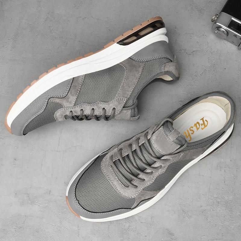 Модная мужская обувь из натуральной кожи, новые модные мужские кроссовки, удобная легкая повседневная обувь для прогулок на открытом воздухе, теннисная обувь для мужчин