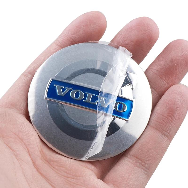 56MM 4Pcs Car Logo Wheel Hub Center Sticker Accessories For Volvo ES90 EC40 EX40 EM90 XC90 V90 V60 XC60 V40 S80 S60 S90 C40 XC40