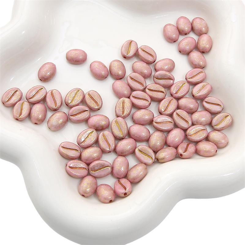 Бусины для браслета ручной работы 8x10 мм Акриловые кофейные зерна Бусины-рассыпки Аксессуары для самостоятельного изготовления Бусины для браслетов Нитки для браслетов Разделительные бусины