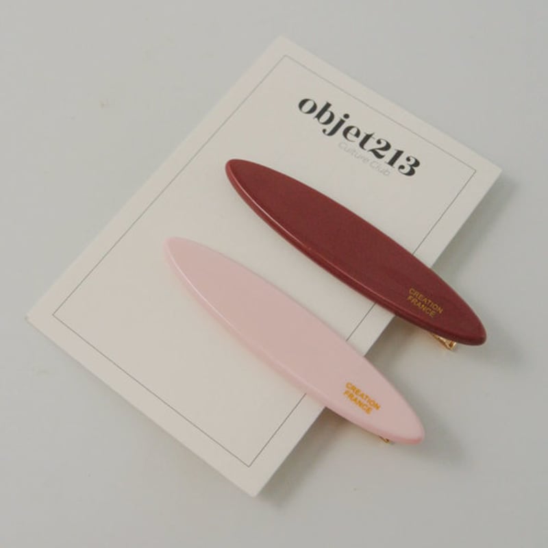 objet213 Vintage Pink Canoe Hair Clip