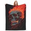 Halloween Fun Skull Dance Plush Blanket All Seasons Suitable for Sofa Bed Office Nap Blanket Cover Blanket