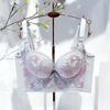 Gather Bra Women Lace Sexy Upper Support Bra Push Up Adjustable Invisible Bra Female Sensual Lingerie Fancy Underwear