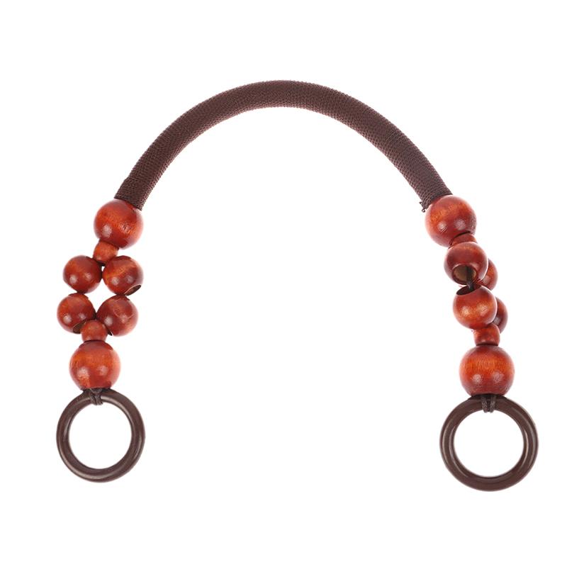 Женская деревянная веревка с бусинами, ремешок для сумки, деревянная ручка, веревка с бусинами, сумка через плечо, сменная сумка своими руками, аксессуары