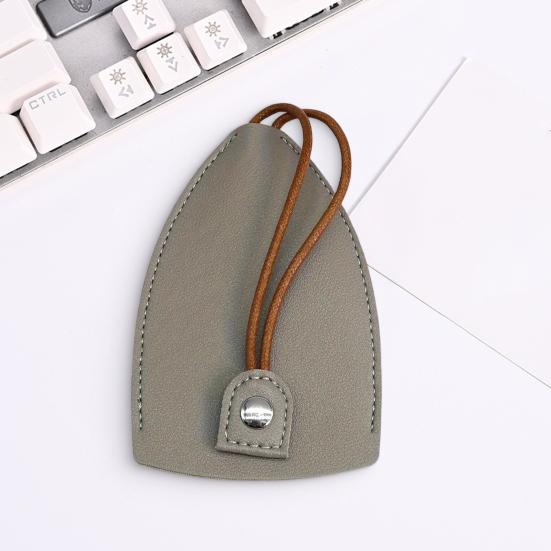 Органайзер для ключей из искусственной кожи, выдвижной автомобильный брелок-кошелек, защита от потери, портативный чехол для хранения ключей, застежка-кнопка