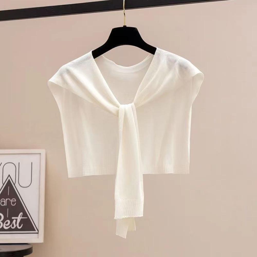 Thin Knitted Shawl Cloak Knitted Scarf Elegant Knitting Shawl Summer