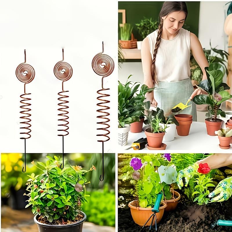 Artistic Copper Garden Stake: Spiral Ornament for Outdoor Decoration