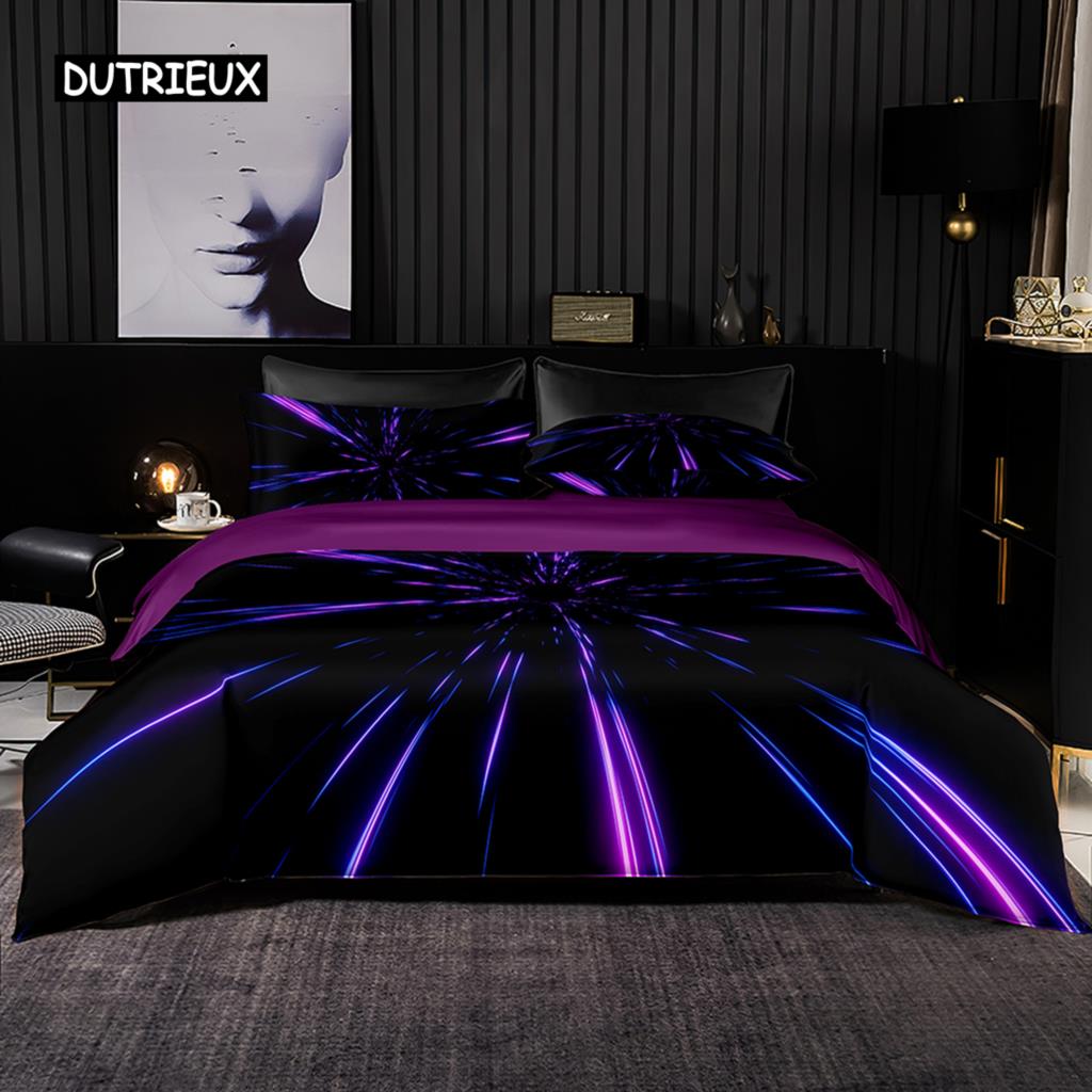 Передовая текстура Модный стиль Пододеяльник Размер Квин/Кинг Чехол для одеяла с наволочкой Супер Кинг Размер Постельное белье Декор спальни