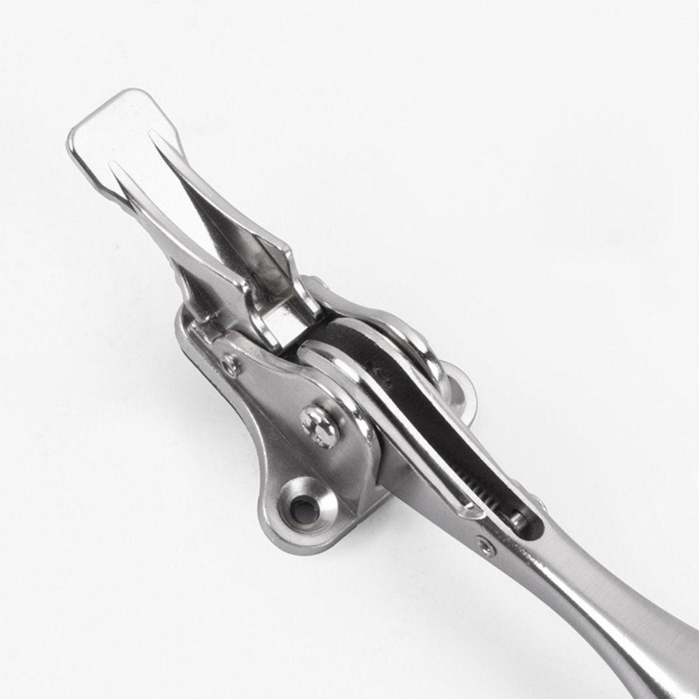 Heavy Duty Zinc Alloy Door Stopper Adjustable Easy Install Foot-Operated Door Stopper Durable Pedal Kickdown Door Stopper