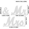 Таблички «Миссис и Мисс» для свадебного стола, Большие деревянные буквы для столика молодоженов, Фотобутафория, Свадебные украшения для годовщины, Белые