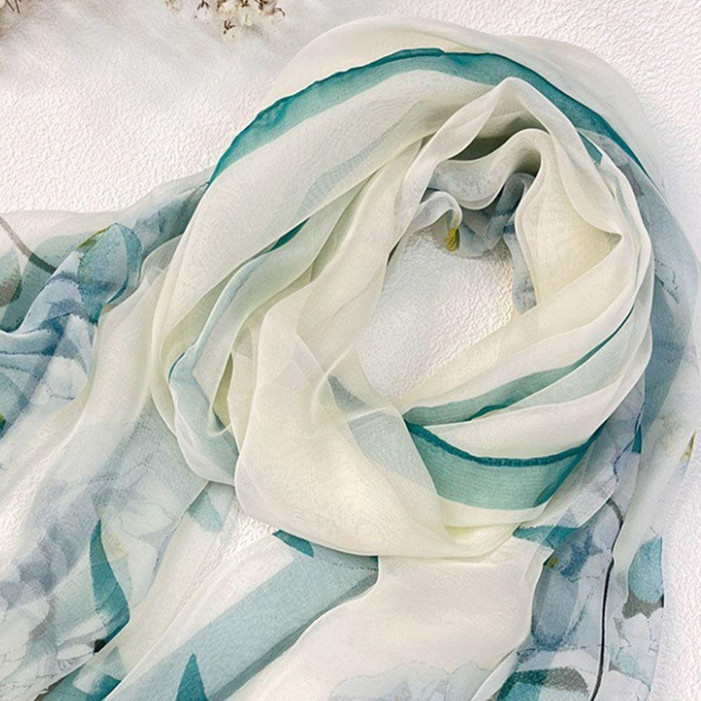 Sun-Resistant Beach Shawl Breathable Bandana Portable Sunscreen Hijab for Women