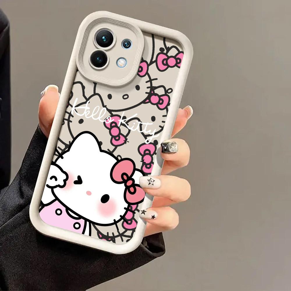 Hellos KT-Kittys Cat Anime Phone Case For Xiaomi 14T 14 13T Pro 12 13 11 Lite POCO F3 F5 X5 X6 M5s M6 Pro Soft Shockproof Cover