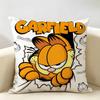 Cartoon Cute GGarfield Cushion Cover Natural Linen Organic Fabric DoubleSided Printing Room Sofa Decor Pillow Case