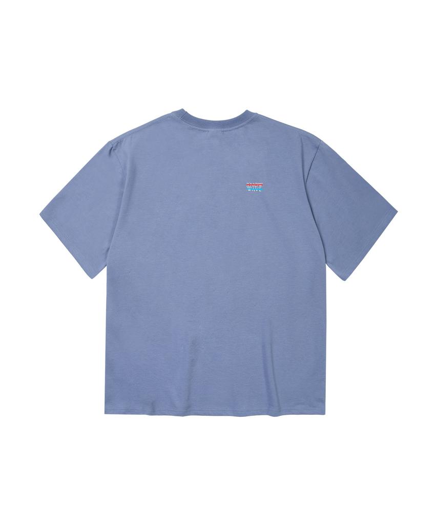 KNOW WAVE Disbandment Logo Tee Kn25T003Blu (Blue)