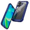 Прочный противоударный бронированный бампер для iPhone 16 15 14 13 12 11 Pro Max 16Plus с мягкой рамкой из ТПУ, гибридная прозрачная задняя крышка