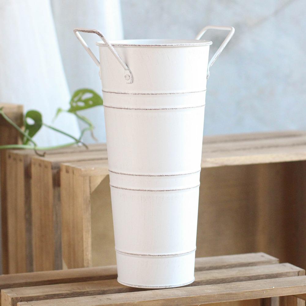 Жестяное ведро для цветов, креативная кованая ваза, декоративная ретро-накладка на стол из железа, винтажная витрина, французский стиль