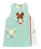 ON NISHIKI Lulu Roro Apron for Nursery Teachers, Women's, Adult, Embroidered Appliqué, Side Buttons, Quick-Drying, Wrinkle-Resistant, Character