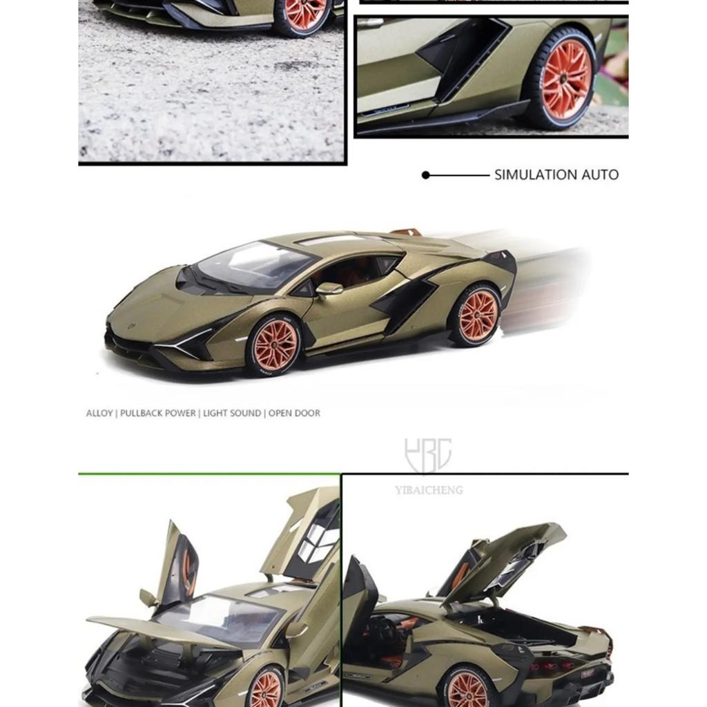 1/18 Lambor FKP63 Alloy Sports Car Model Toys Metal Diecasts Vehicles High Simulation Models Collections Children Birthday Gifts