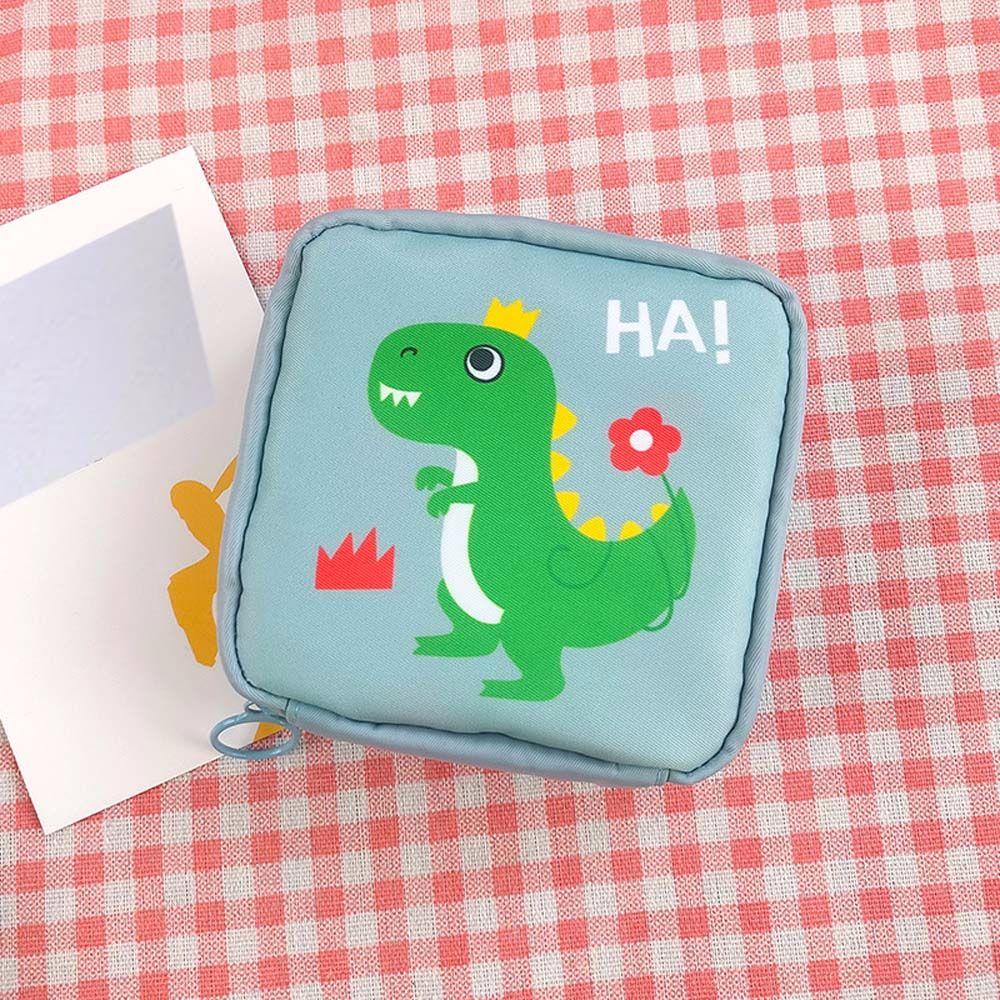 Organizer Cute Cartoon Pattern Sanitary Napkin Bag Lipstick Pouch Coin Purse Cosmetic Bag