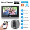 Tuya WiFi 4.3 Inch LCD Peephole Camera Night Vision Door Bell Smart PIR Recording Peephole Doorbell 137° Wide Angle W1
