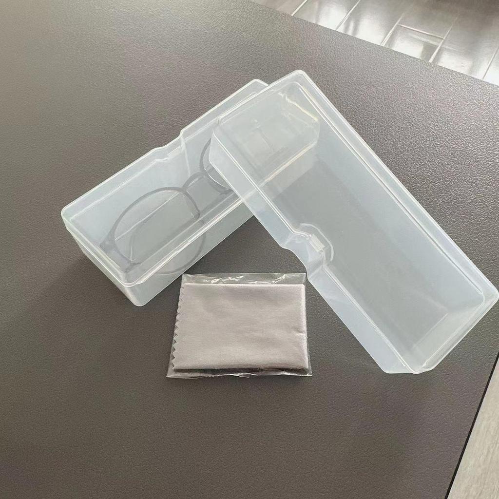 Multi-color Anti-slip Eyeglass Case with Chain and Cloth for Prescription and Reading Glasses