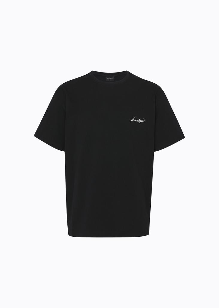 Футболка с логотипом-надписью LIMELIGHT APPAREL (Черно-белый)