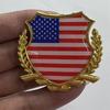 Металлические наклейки на автомобиль с международными флагами: США, Германия, Италия, Франция, Великобритания, Япония, Вьетнам.