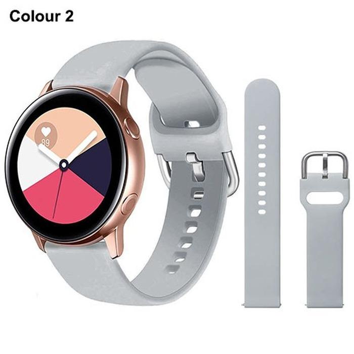 Силиконовый ремешок 20 мм 22 мм для Samsung Galaxy Watch Active 2 Watch 3 45 мм 42 мм Gear S3 ремешок для часов браслет-ремешок для Amazfit bip Huawei Watch GT 2 2e pro