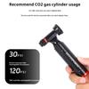 CO2 Bike Tire Inflator with Pressure Gauge 160PSI High Pressure Aluminum Alloy Portable MTB Road Mountain Bicycle CO2 Air Pump