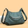 Women's 2024 New Casual Soft Leather Lightweight Large-capacity Mother's Model Women's Shoulder Messenger Bag