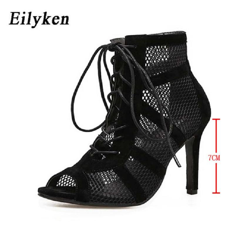 Fashion Eilyken Sexy Fashion Women Shoes Very Light Comfort High Quality Thin Heels Open Toe Dancing Woman's Sandals Size 43