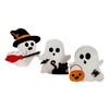 Halloween Ghost Ornaments Wooden Ghost Decorations Spooky Wooden Ghost Halloween Decorations for Table Office Desk