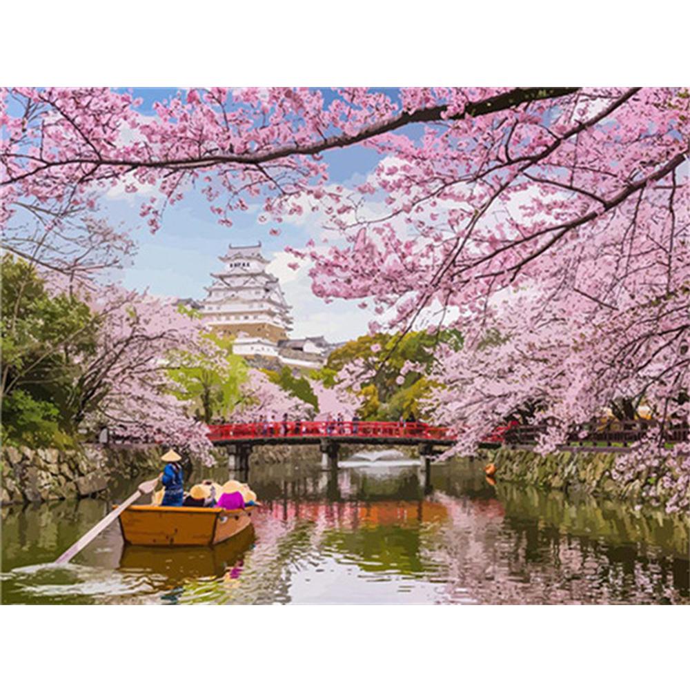 3D алмазная живопись Пейзаж Вышивка крестом DIY Алмазная вышивка вишни картина со стразами украшение дома