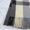 2022 Women's Plaid Scarf: Korean Style, Autumn/Winter, Imitation Cashmere, Tassel Shawl, Thick & Warm.