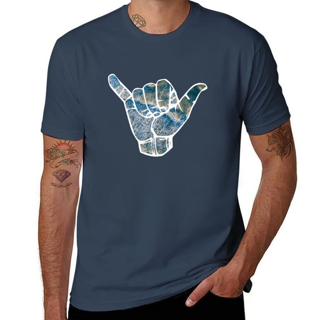 Surfing Shaka Brah Surfs Up Design Tshirt Ultra Soft Breathable Tee Top
