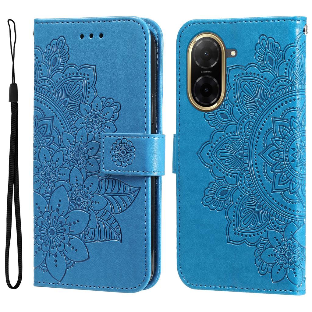 For Xiaomi Redmi A5 NFC (173.45*79.35*8.45mm) Case Floral Pattern PU Leather Wallet Stand Phone Cover