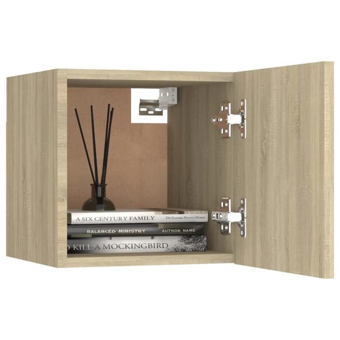 Maison Exclusive - Tables de chevet 2pcs Chêne sonoma 30,5x30x30cm Bois ingénierie