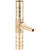 Brass Tee T Shape  Pipe Connector Reducing Barb Hose Fitting  Fitting Air Gas Water Fuel