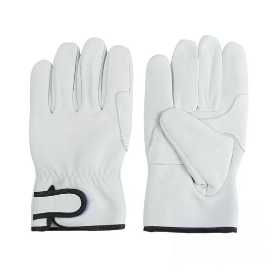 1 Pair Welding Protective Gloves Hand Protection Fake Sheepskin Work Gloves Anti-Slip Adjustable Wrist Opening Safety Gloves