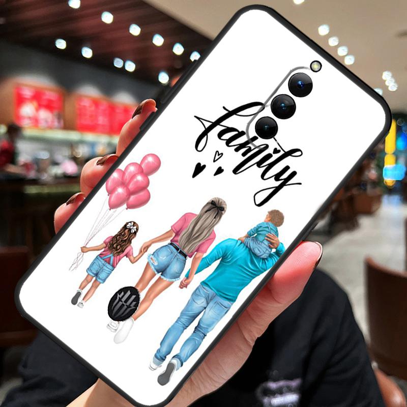 Чехол для телефона ZTE Nubia Red Magic 8S 9S 10S 8 9 10 Pro Plus 6S 7S 6 7 Pro 5G 6R 11 Pro Plus с рисунком Мама Дочь Девочка Сын Папа