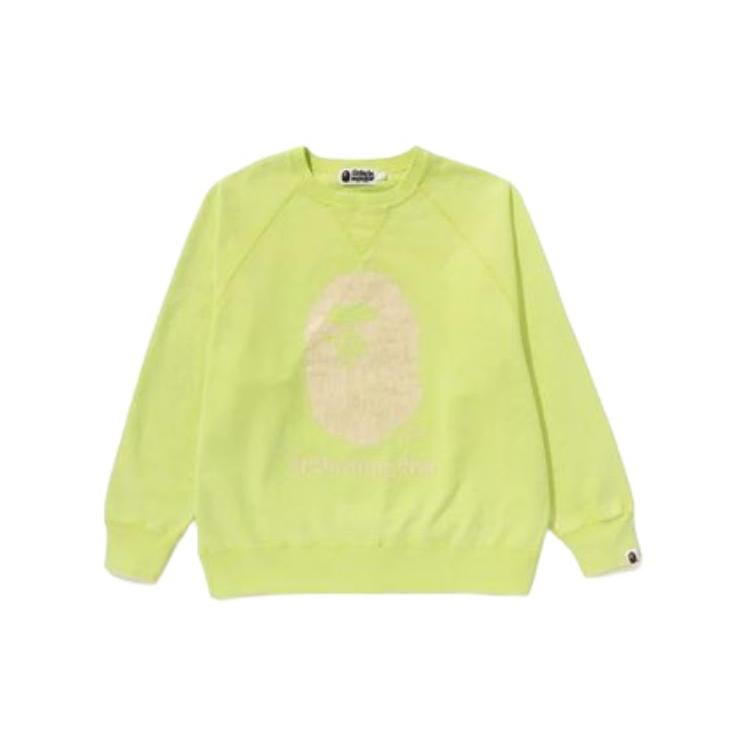 Bape A BATHING APE Окрашенный свитшот свободного кроя с круглым вырезом 1K30-113-015