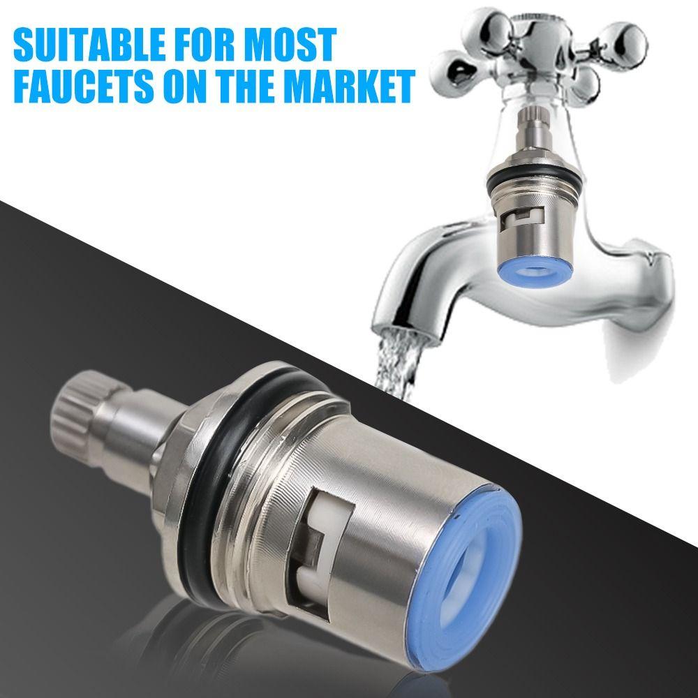 New Stainless Steel Faucet Valve Core Rust Resistant Universal Tap Valve Easy Installation Faucet Cartridge Household Plumbing